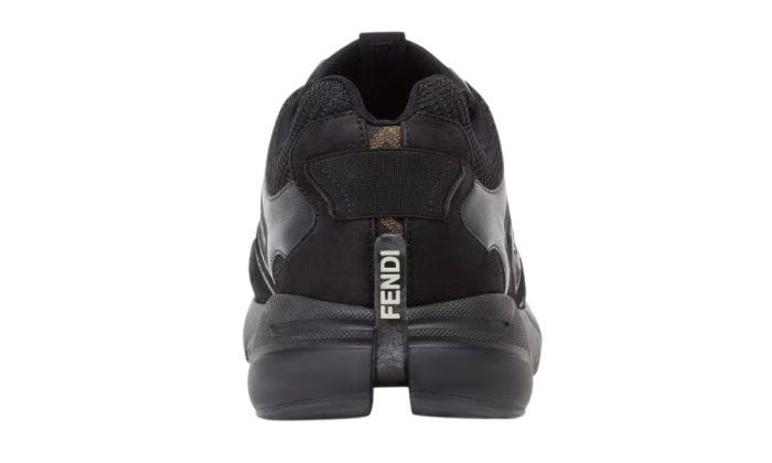 Fendi Faster Trainers Black nubuck leather low-tops - Dubai Sneakers