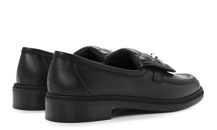 CHANEL Lambskin Quilted CC Turnlock Loafers 41 Black - Dubai Sneakers