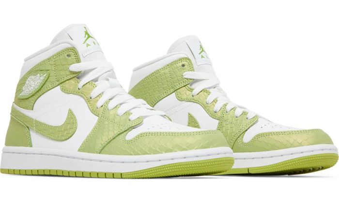 Air Jordan 1 Mid SE 'Green Python' - Dubai Sneakers