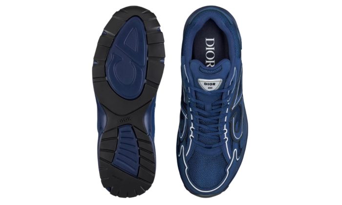 Dior B30 Dark Blue Knit And Technical Fabric - Dubai Sneakers