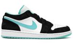 Nike Air Jordan 1 Low "White Black Island Green" - Dubai Sneakers