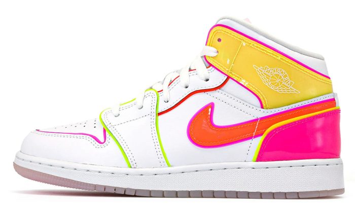 Air Jordan 1 Mid GS "Edge Glow" - Dubai Sneakers