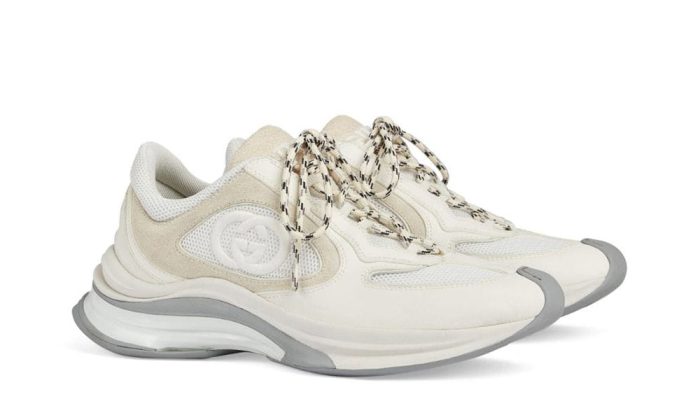 Gucci Wmns Run Sneaker 'White Suede' - Dubai Sneakers