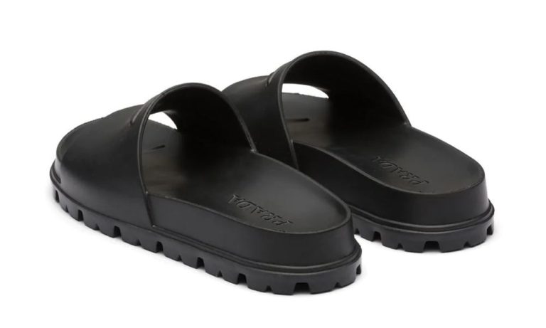 Prada Logo-Embossed Slides - Dubai Sneakers