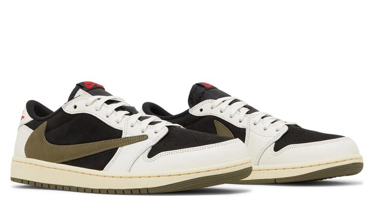 Travis Scott x Wmns Air Jordan 1 Retro Low OG 'Olive' - Dubai Sneakers