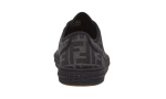 Fendi Domino Black Fabric Low-Tops - Dubai Sneakers