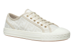 Fendi Domino White Fabric Low-Tops - Dubai Sneakers