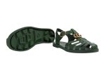 Gucci Rubber Buckle Strap Sandals - Green - Dubai Sneakers