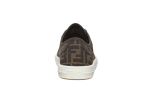 Fendi Domino Brown Fabric low-Tops - Dubai Sneakers