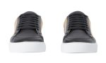 Burberry House Check Cotton and Leather Sneakers 'Black' - Dubai Sneakers