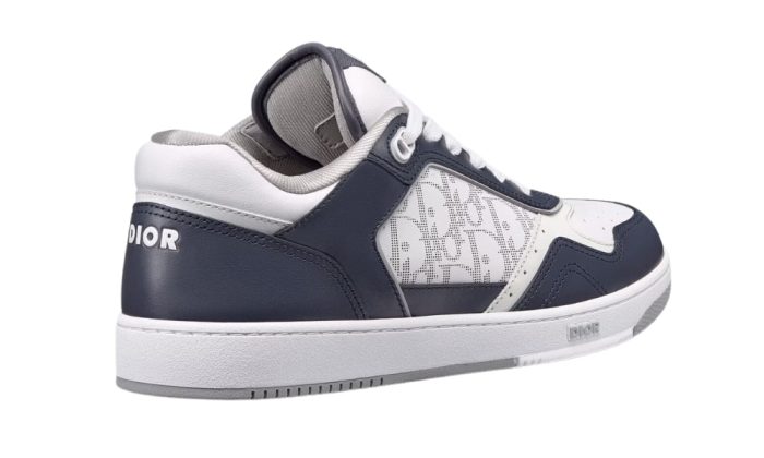 Dior B27 Smooth Calfskin With Dior Oblique Jacquard Deep Blue - Dubai Sneakers