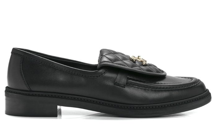 CHANEL Lambskin Quilted CC Turnlock Loafers 41 Black - Dubai Sneakers