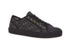 Fendi Domino Black Fabric Low-Tops - Dubai Sneakers