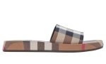 Burberry check-print cotton slides - Dubai Sneakers