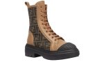 Fendi Wmns FF Motif Domino Biker Boot 'Beige' - Dubai Sneakers