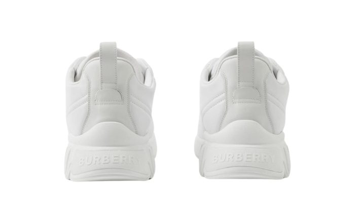 Burberry Quilted Leather Classic Sneakers 'White' - Dubai Sneakers