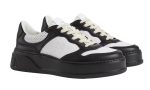 Gucci Wmns GG Embossed Sneaker 'Black White' - Dubai Sneakers