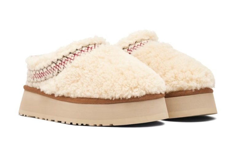 UGG Tazz Slipper Heritage Braid Natural - Dubai Sneakers