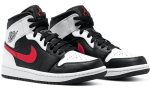 Air Jordan 1 Mid Black Chile Red White - Dubai Sneakers