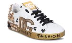 DOLCE & GABBANA Logo Patch Sneakers - Dubai Sneakers