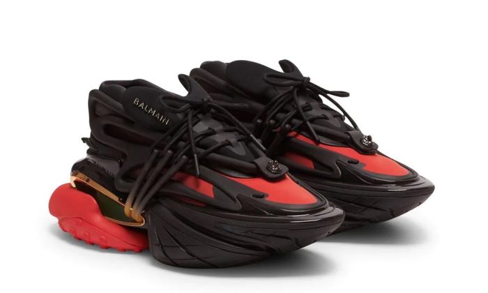 Balmain Unicorn Low 'Black Red' - Dubai Sneakers