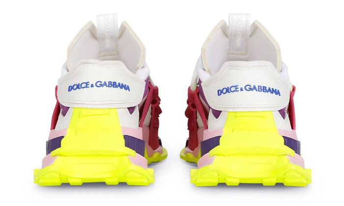 DOLCE & GABBANA Mixed-material Space Trainers In Multicolor - Dubai Sneakers