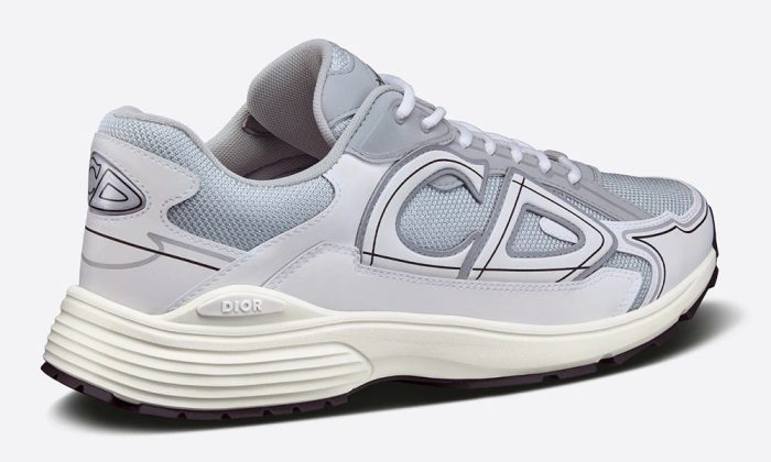 DIOR B30 SNEAKER "Gray Mesh and White Technical Fabric" - Dubai Sneakers