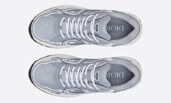 DIOR B30 SNEAKER "Gray Mesh and White Technical Fabric" - Dubai Sneakers