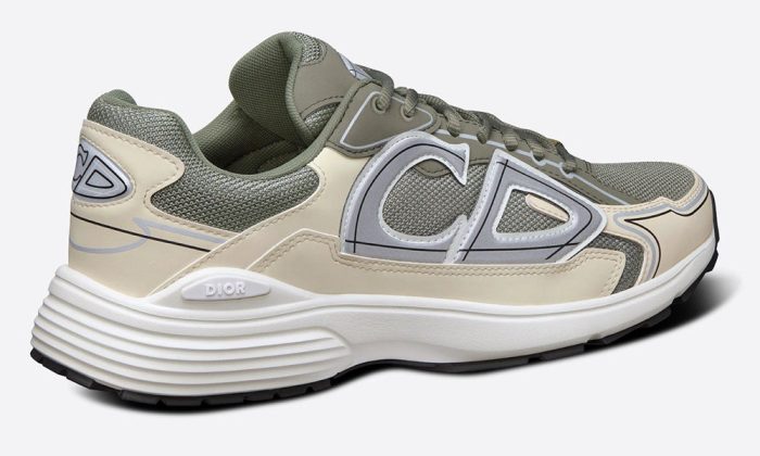 DIOR B30 SNEAKER "Olive Mesh and Cream Technical Fabric" - Dubai Sneakers