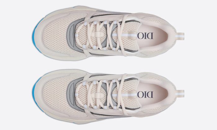 Dior B22 Cream Technical Mesh and Smooth Calfskin - Dubai Sneakers