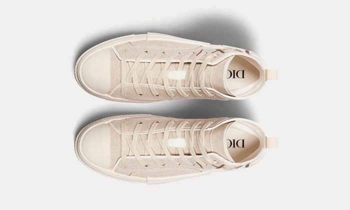 Dior B23 Cactus Jack Dior "Cream & Coffee" High-top Sneaker - Dubai Sneakers