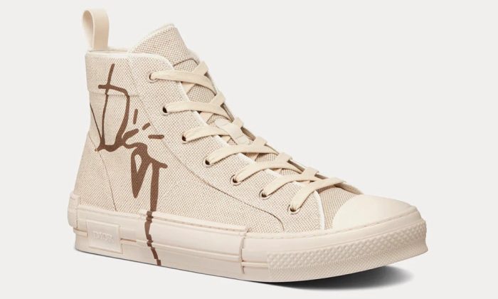 Dior B23 Cactus Jack Dior "Cream & Coffee" High-top Sneaker - Dubai Sneakers