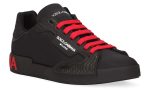 Dolce & Gabbana Nylon & Rubber Portofino Sneakers - Black - Dubai Sneakers