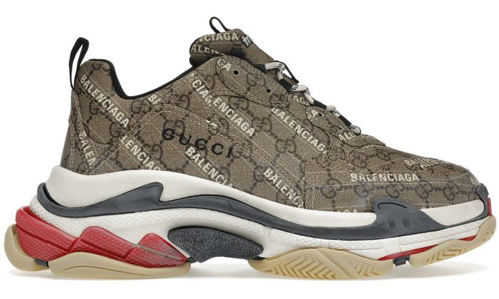 Gucci x Balenciaga The Hacker Project Triple S Beige - Dubai Sneakers