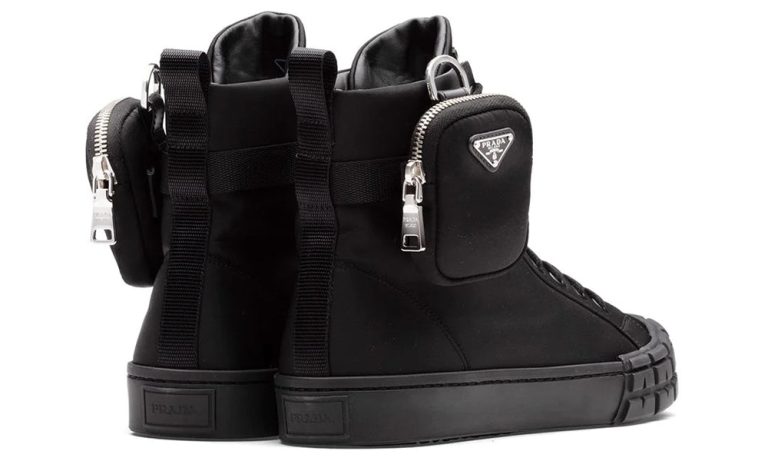 Prada Wheel Re-Nylon high-top sneakers - Dubai Sneakers