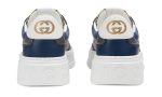 GUCCI GG Canvas leather-trimmed sneakers "Blue" - Dubai Sneakers