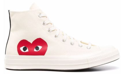 Comme Des Garçons Play x Converse Chuck 70 high-top sneakers - White - Dubai Sneakers