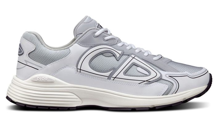 DIOR B30 SNEAKER "Gray Mesh and White Technical Fabric" - Dubai Sneakers