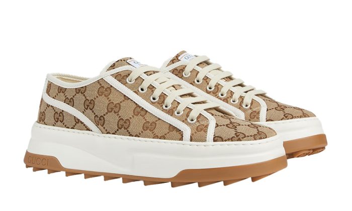 Gucci Men's Black Beige gg Trainers - Dubai Sneakers