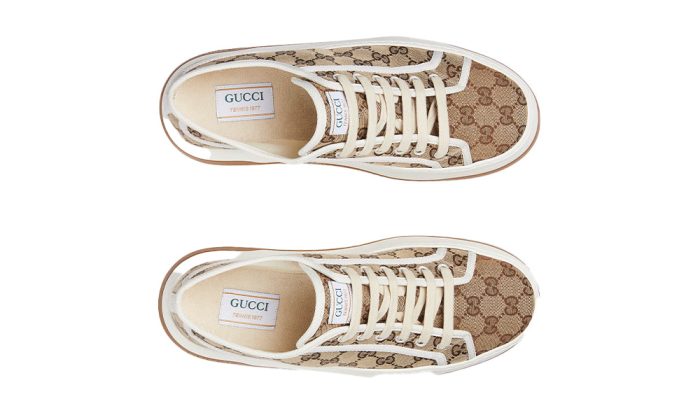 Gucci Men's Black Beige gg Trainers - Dubai Sneakers