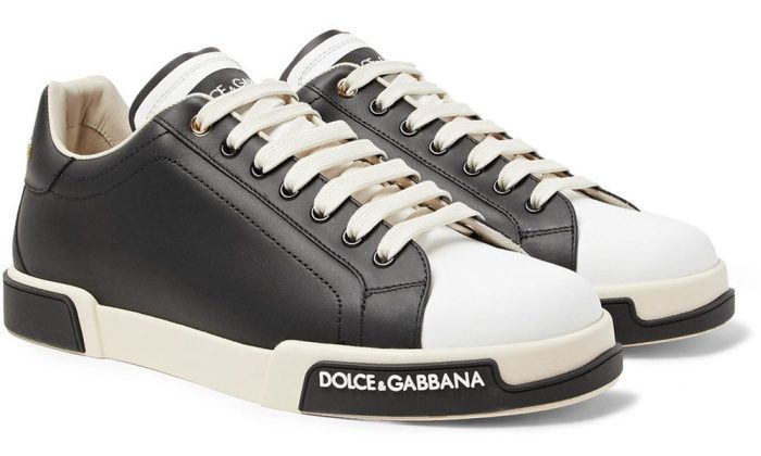 Dolce & Gabbana Leather Sneakers "Black" - Dubai Sneakers