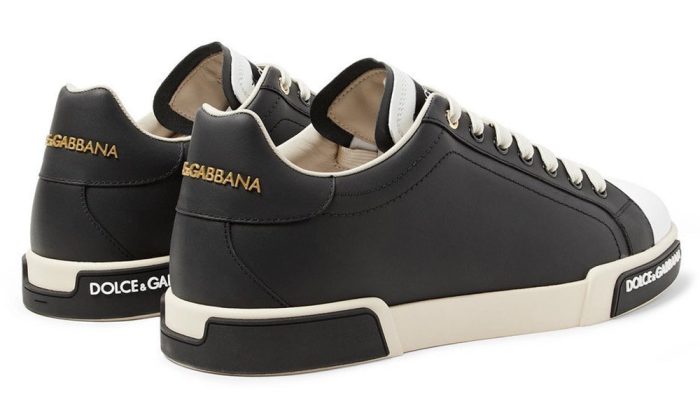 Dolce & Gabbana Leather Sneakers "Black" - Dubai Sneakers