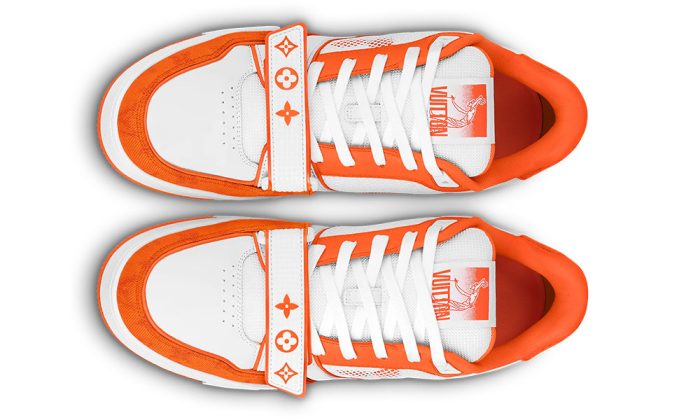 LV Trainer Sneaker "Orange" - Dubai Sneakers