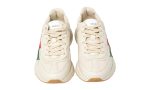 Gucci White Rhyton Web Chunky Sneakers - Dubai Sneakers