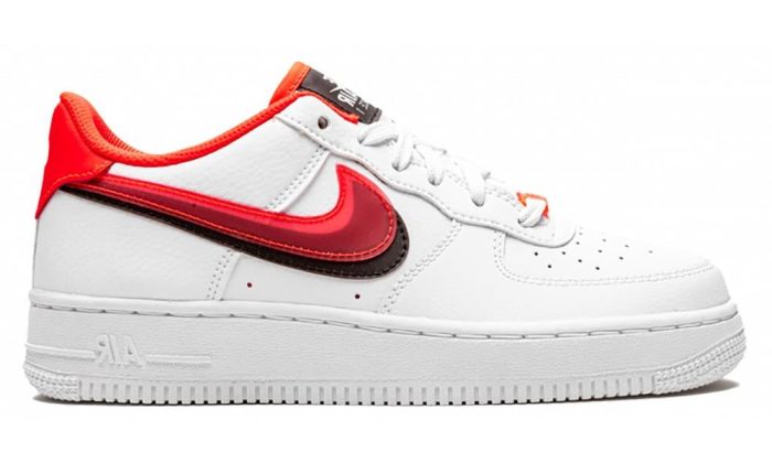 Nike Air Force 1 LV8 Double Swoosh Red Black (GS) - Dubai Sneakers