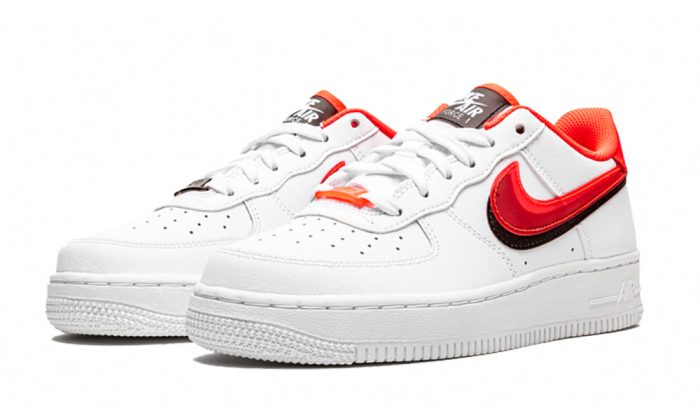 Nike Air Force 1 LV8 Double Swoosh Red Black (GS) - Dubai Sneakers