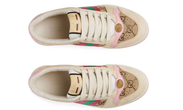 Gucci crystal-embellished GG Screener sneakers - Dubai Sneakers