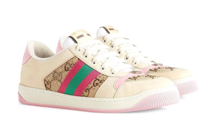 Gucci crystal-embellished GG Screener sneakers - Dubai Sneakers