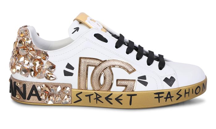 DOLCE & GABBANA Logo Patch Sneakers - Dubai Sneakers