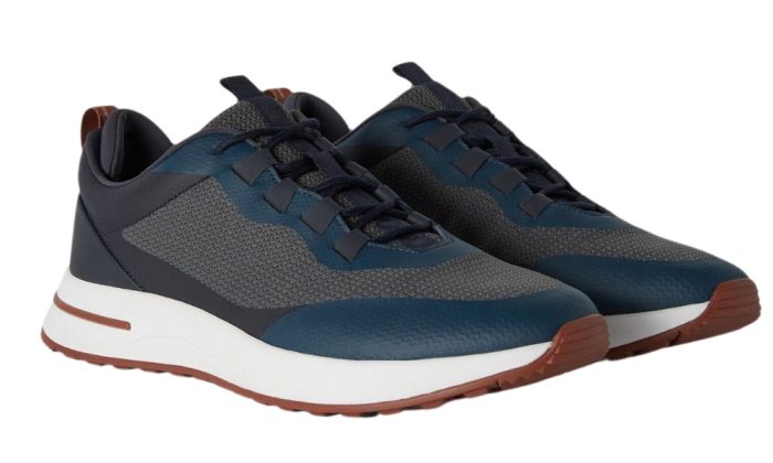 LORO PIANA Week-End Walk Sneakers "Charcoal Blue " - Dubai Sneakers